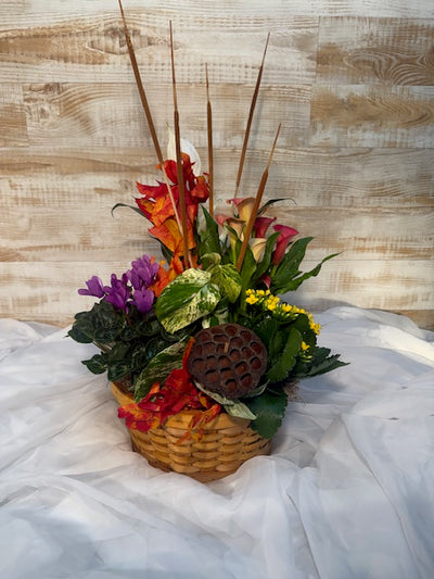 Autumn European Blooming Basket