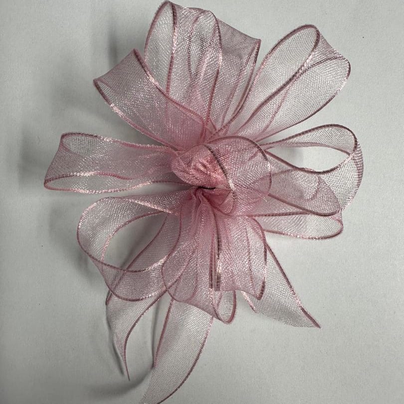 Wrist Corsage w/ Light Pink Sheer Ribbon